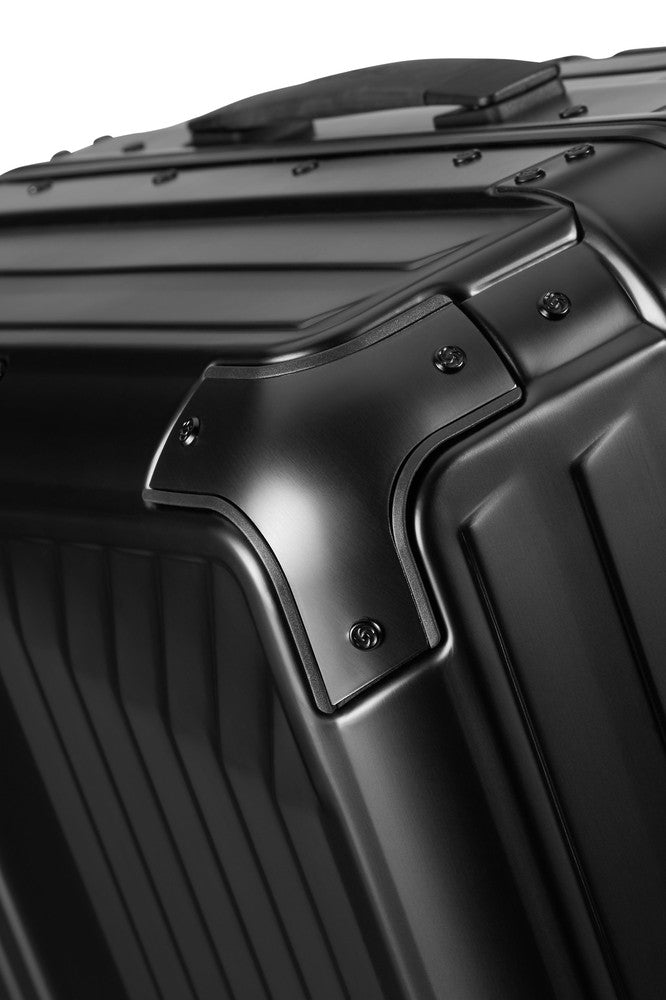 Samsonite Lite-Box ALU Kabin koffert 55 cm Black-Harde kofferter-BagBrokers
