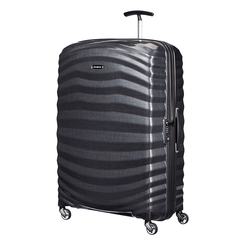 Samsonite Lite-Shock Ultralett hard Ekstra stor koffert 81cm/124 L Svart-Harde kofferter-BagBrokers