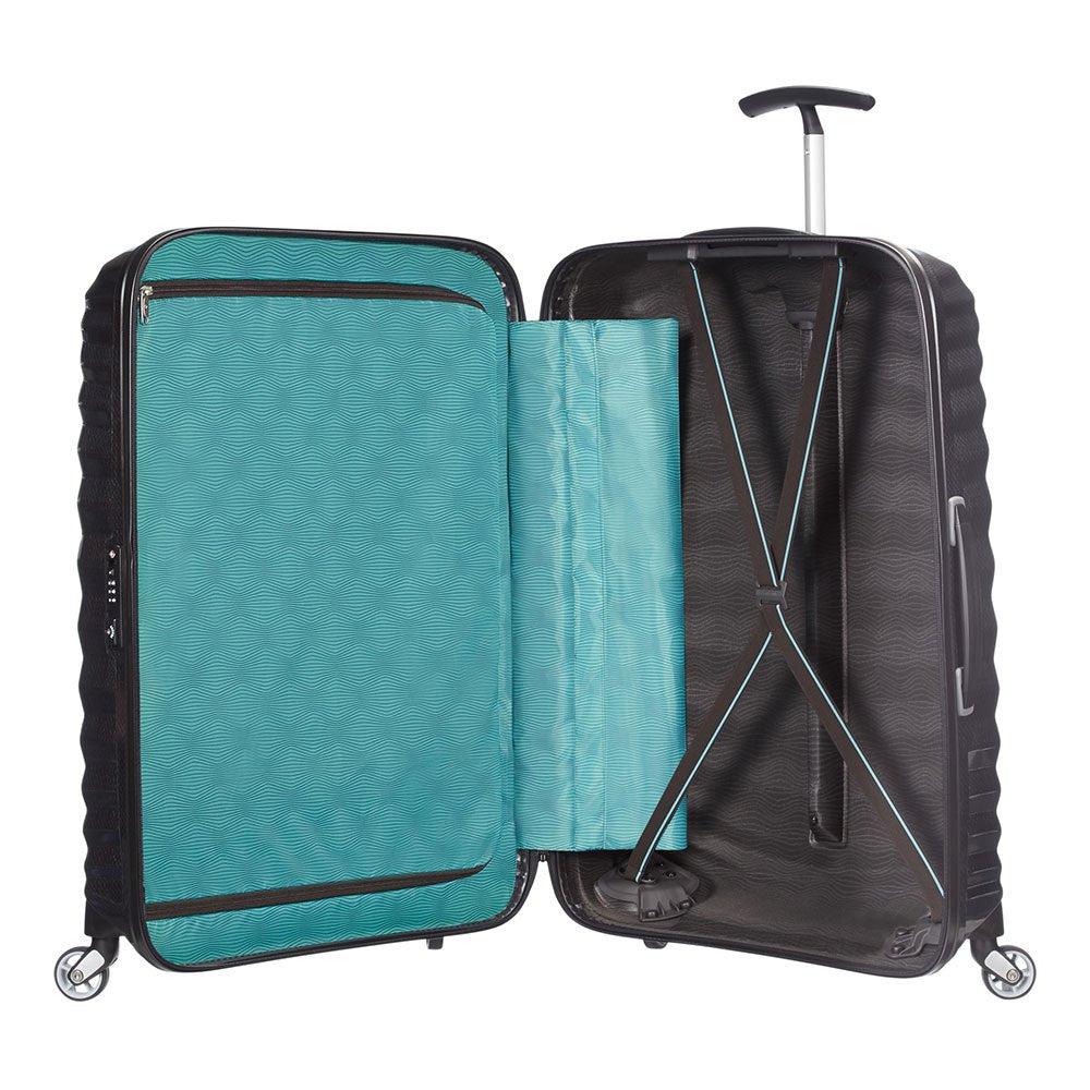 Samsonite Lite-Shock Ultralett hard medium koffert 69cm/73L Svart-Harde kofferter-BagBrokers