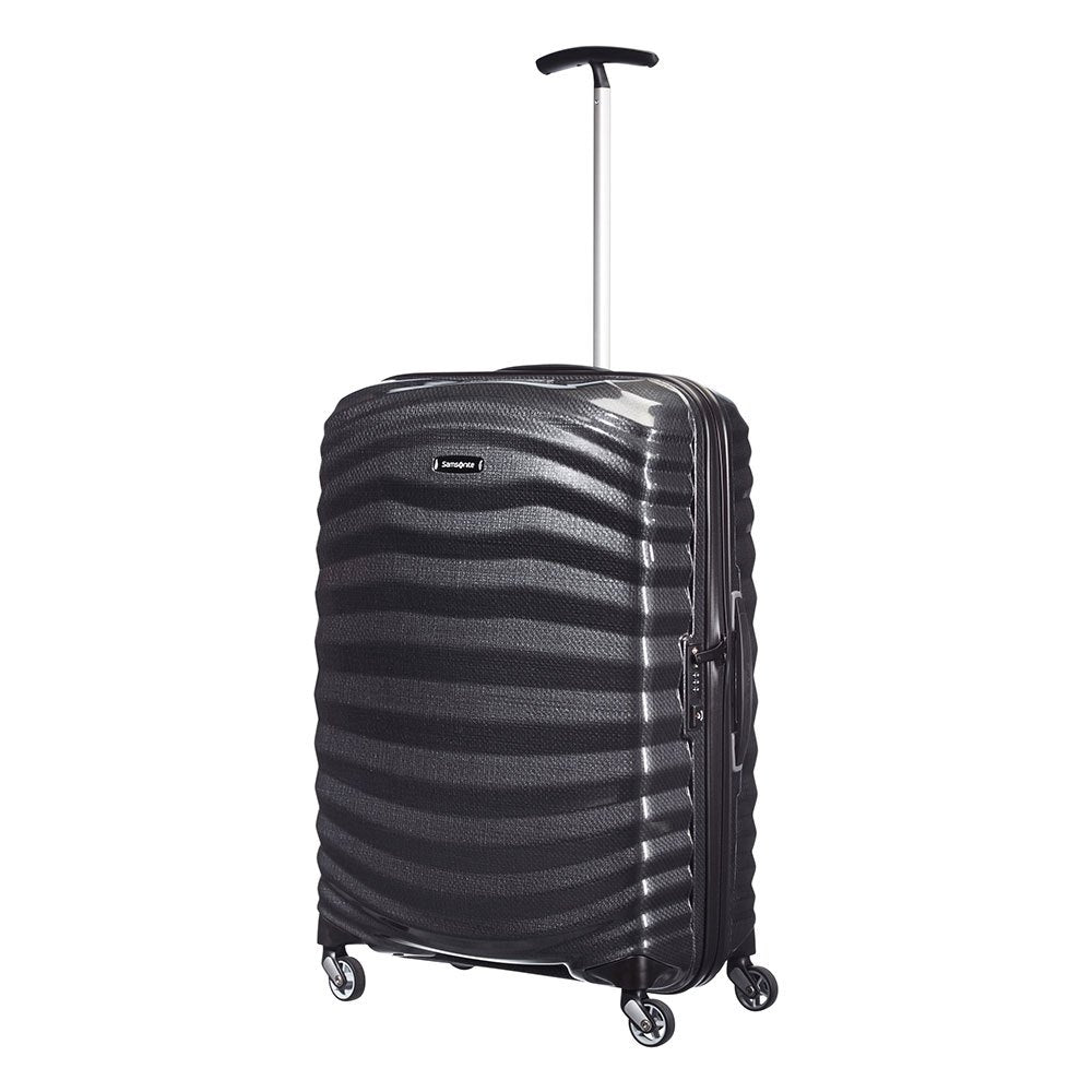 Samsonite Lite-Shock Ultralett hard medium koffert 69cm/73L Svart-Harde kofferter-BagBrokers