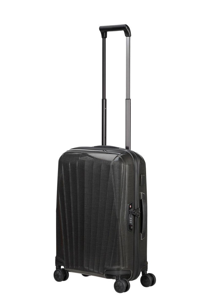 Samsonite Major-Lite Ultralett utvidbar kabinkoffert 55 cm med 4 hjul Black-Harde kofferter-BagBrokers