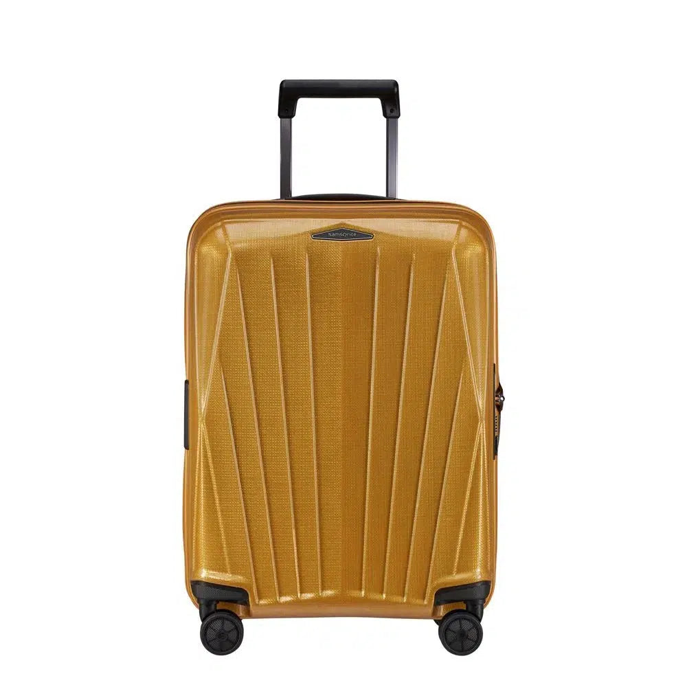 Samsonite Major-Lite Ultralett og utvidbar kabinkoffert 55 cm med 4 hjul Saffron Yellow-Harde kofferter-BagBrokers