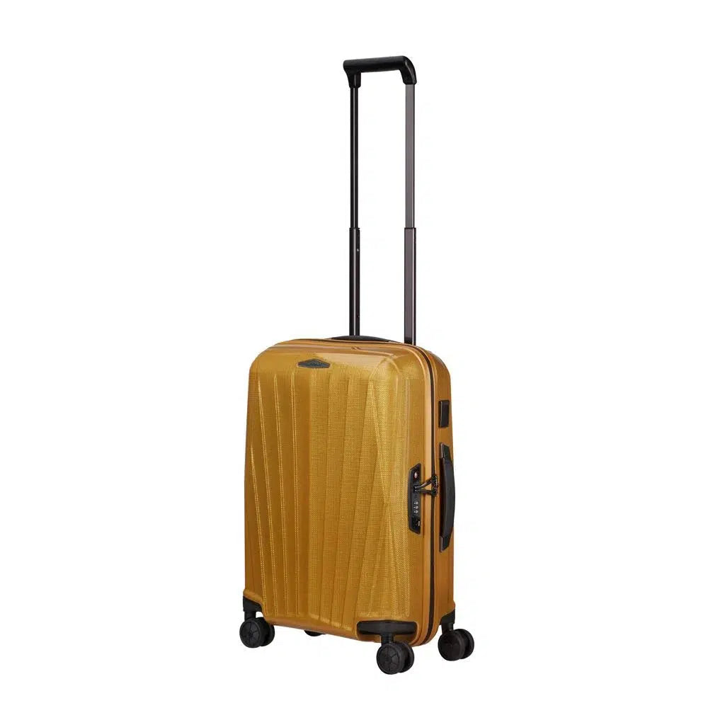 Samsonite Major-Lite Ultralett og utvidbar kabinkoffert 55 cm med 4 hjul Saffron Yellow-Harde kofferter-BagBrokers