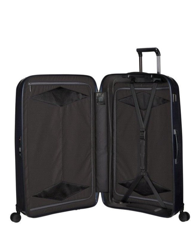 Samsonite Major-Lite hard ekstra stor koffert 84 cm/130 L Midnight Blue-Harde kofferter-BagBrokers