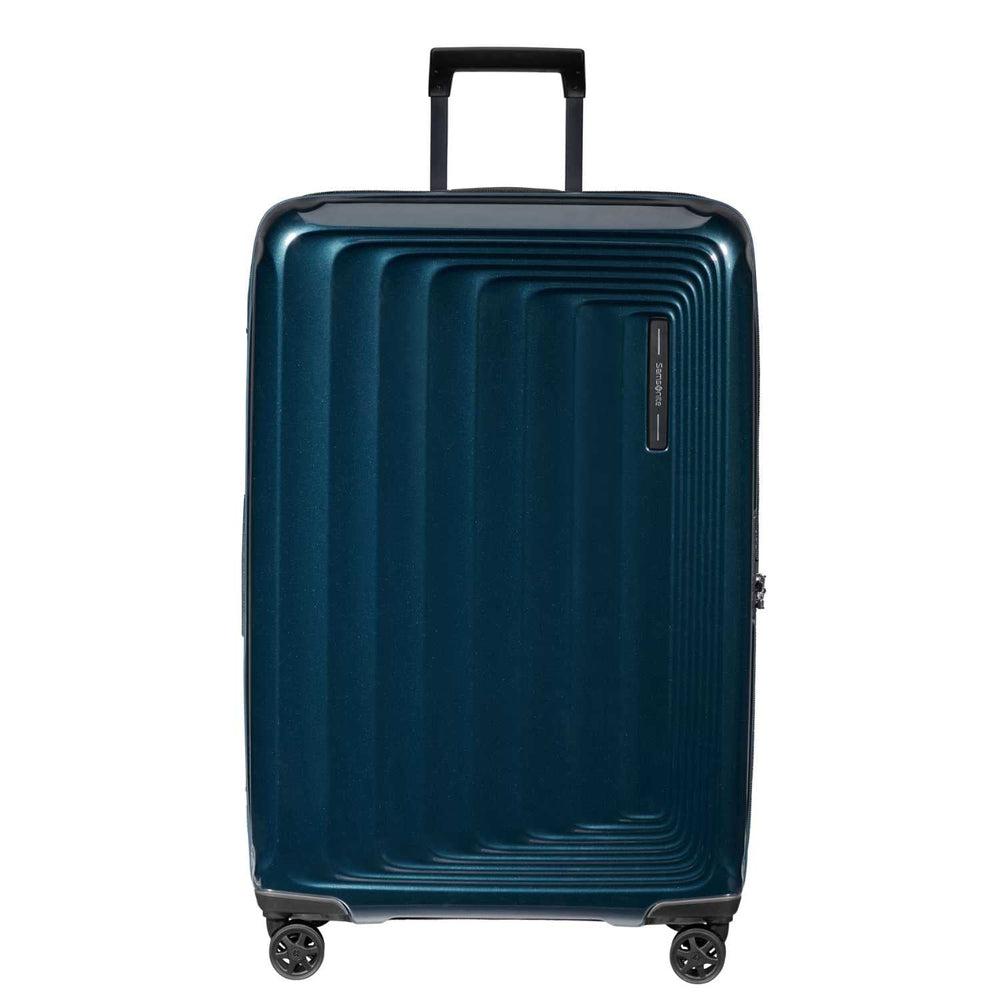 Samsonite NUON utvidbar stor koffert 75 cm Metallic dark blue-Harde kofferter-BagBrokers