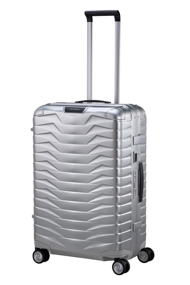 Samsonite PROXIS ALU medium koffert 69 cm /71 L Aluminium-Harde kofferter-BagBrokers