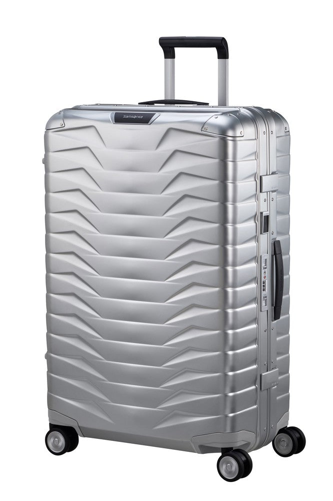 Samsonite PROXIS ALU stor koffert 76 cm /91 L Aluminium-Harde kofferter-BagBrokers