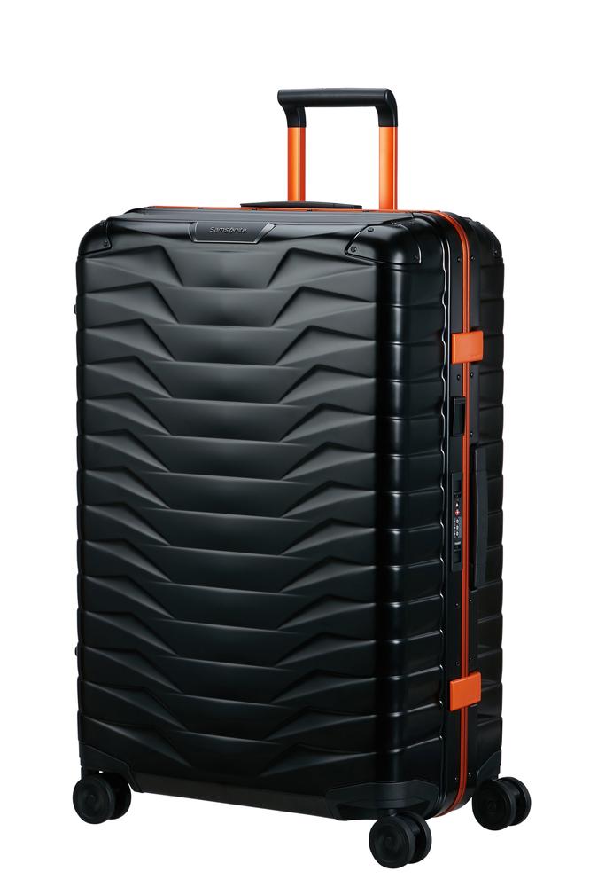 Samsonite PROXIS ALU stor koffert 76 cm /91 L Graphite/ Apricot-Harde kofferter-BagBrokers