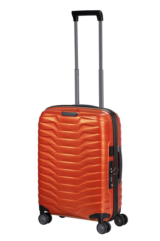 Samsonite PROXIS Utvidbar kabinkoffert 55 cm med 4 hjul Flame-Harde kofferter-BagBrokers