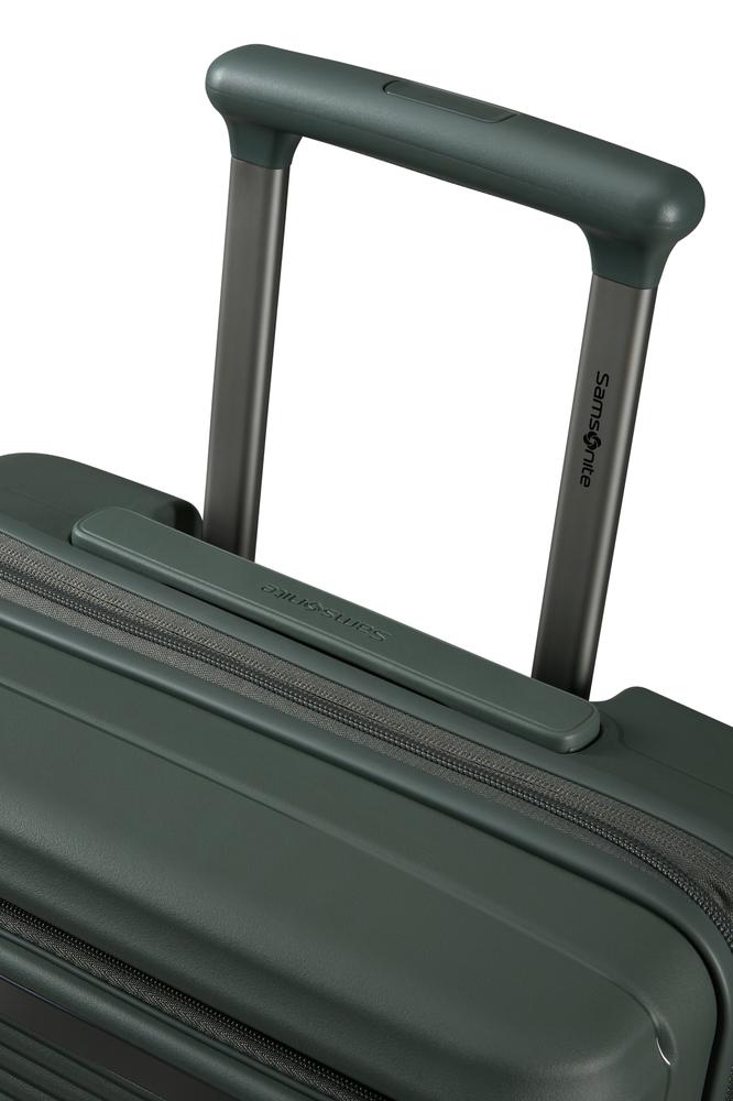 Samsonite Paralux Utvidbar kabinkoffert med dobbel inngang 55 cm Oliven-Harde kofferter-BagBrokers