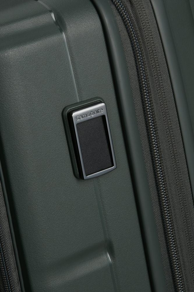 Samsonite Paralux Utvidbar kabinkoffert med dobbel inngang 55 cm Oliven-Harde kofferter-BagBrokers