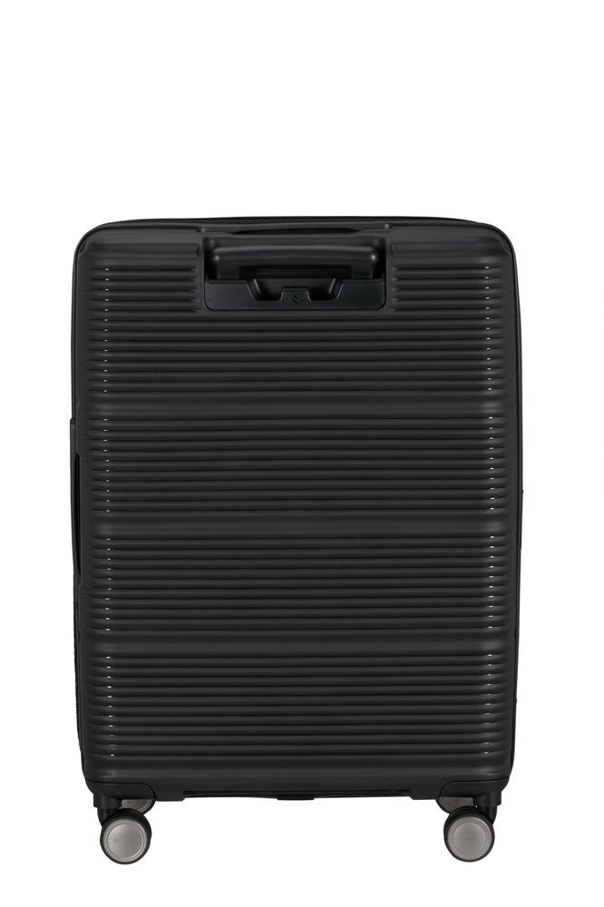 Samsonite Paralux Utvidbar koffert med dobbel inngang 67 cm Black-Harde kofferter-BagBrokers