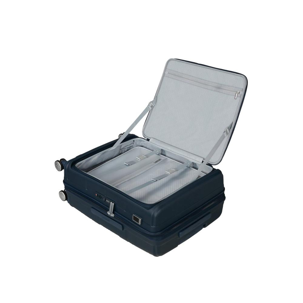 Samsonite Paralux Utvidbar koffert med dobbel inngang 75 cm Midnight Navy-Harde kofferter-BagBrokers