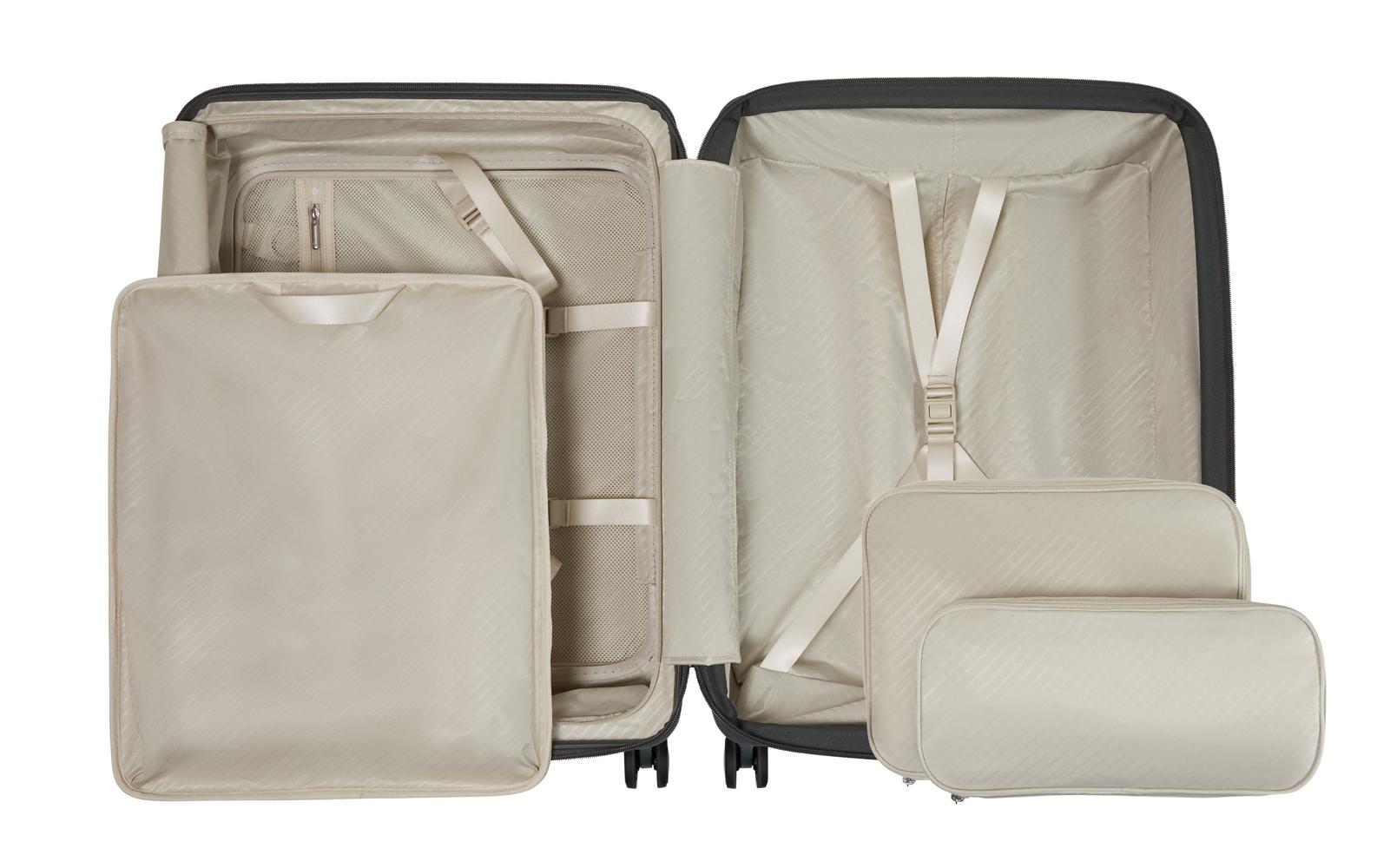 Samsonite Paralux Utvidbar koffert med dobbel inngang 67 cm Oliven-Harde kofferter-BagBrokers