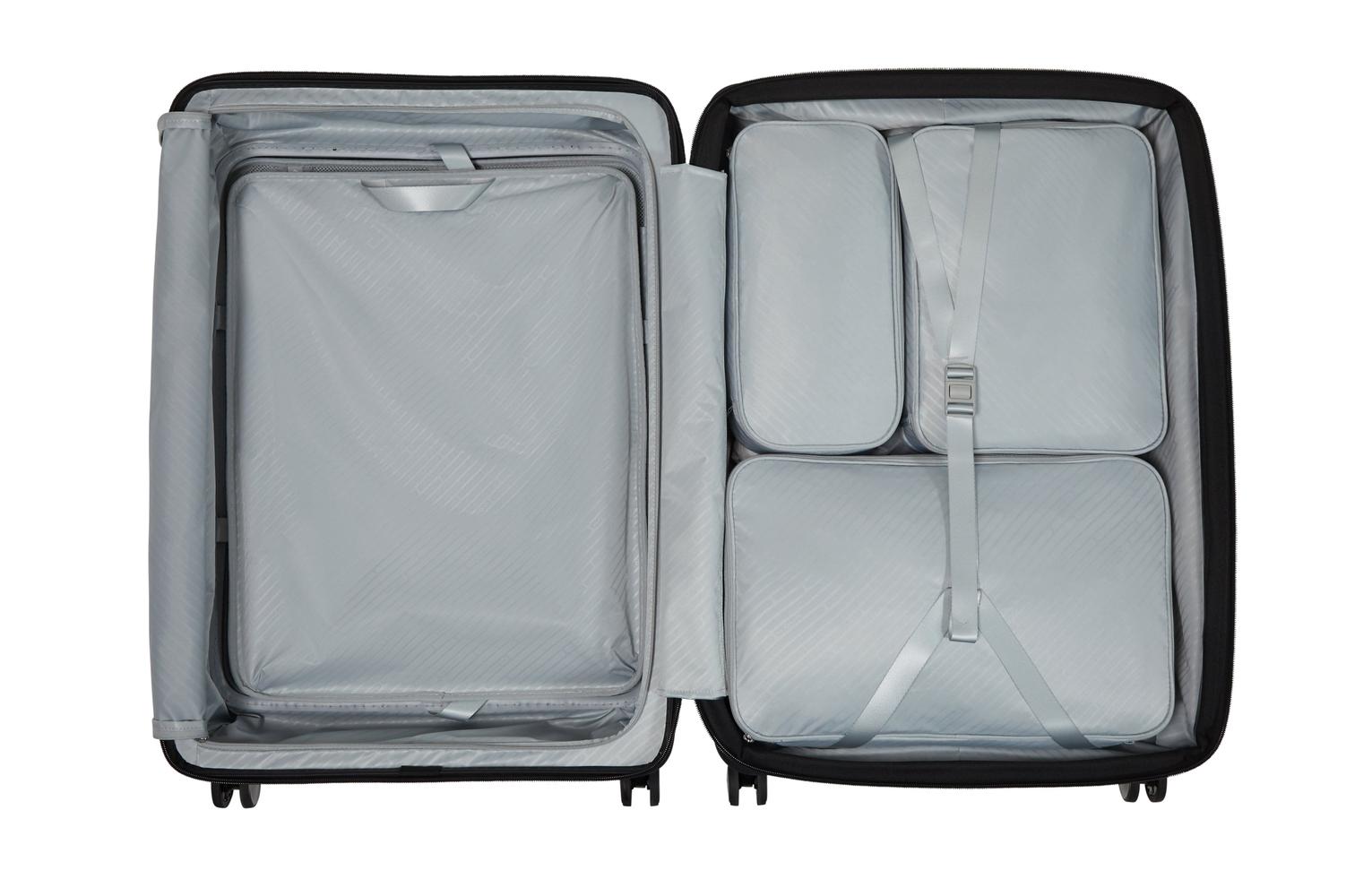 Samsonite Paralux Utvidbar koffert med dobbel inngang 75 cm Black-Harde kofferter-BagBrokers