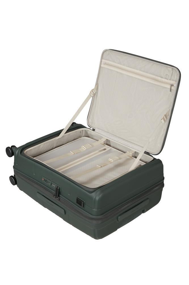 Samsonite Paralux Utvidbar koffert med dobbel inngang 75 cm Oliven-Harde kofferter-BagBrokers