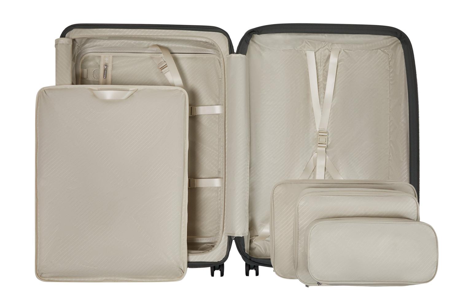 Samsonite Paralux Utvidbar koffert med dobbel inngang 75 cm Oliven-Harde kofferter-BagBrokers