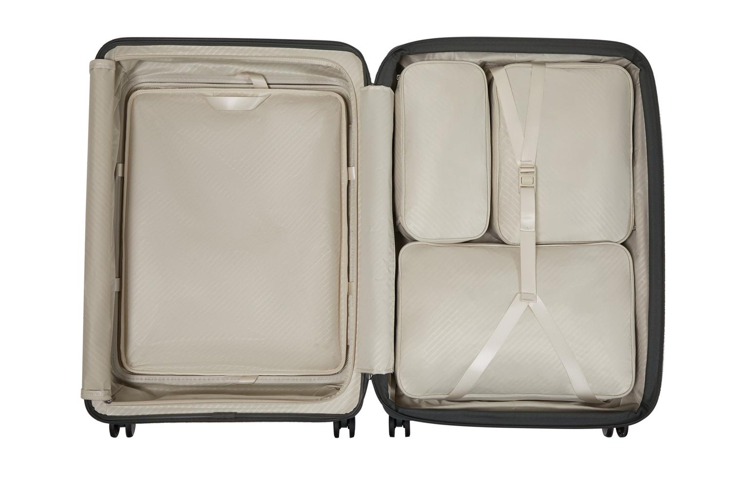 Samsonite Paralux Utvidbar koffert med dobbel inngang 75 cm Oliven-Harde kofferter-BagBrokers