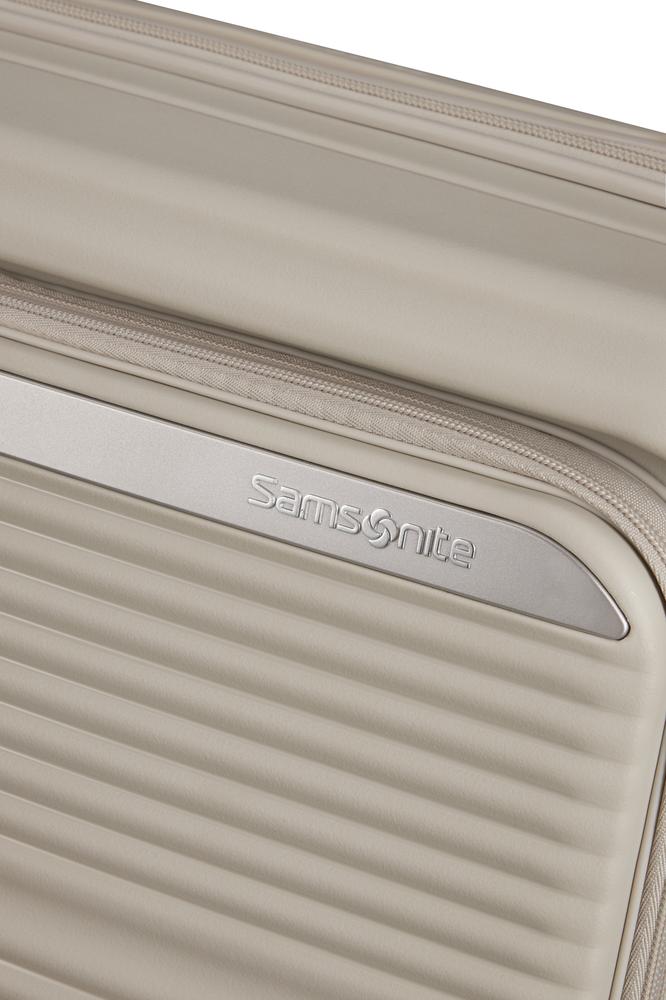 Samsonite Paralux Utvidbar koffert med dobbel inngang 75 cm Stone Grey-Harde kofferter-BagBrokers