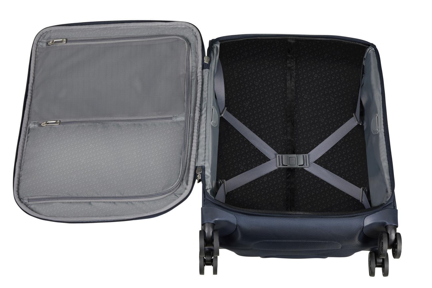 Samsonite RESPARK Kabinkoffert med 4 hjul Midnight Blue-Myke kofferter-BagBrokers