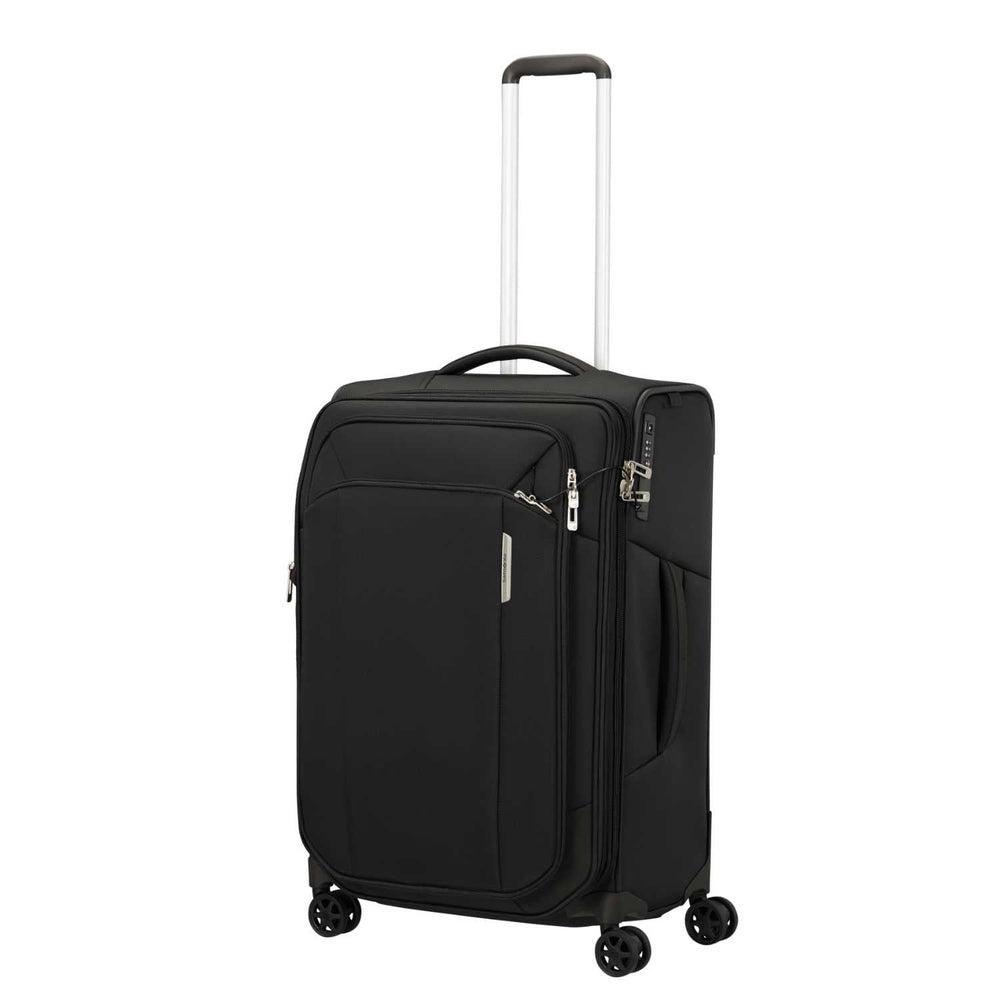 Samsonite RESPARK ekspanderende medium koffert 67 cm/ 92 liter Ozone Black-Myke kofferter-BagBrokers