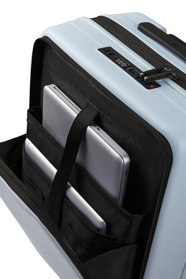 Samsonite RESTACKD utvidbar PC kabinkoffert 55 cm Glacier-Harde kofferter-BagBrokers