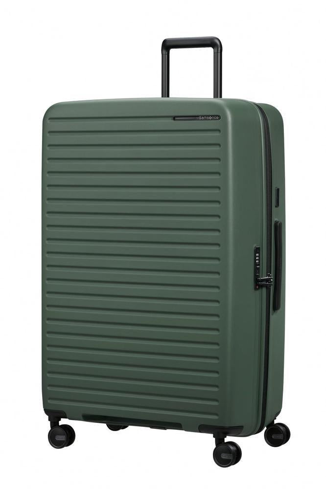 Samsonite RESTACKD utvidbar ekstra stor koffert 81 cm Sage-Harde kofferter-BagBrokers