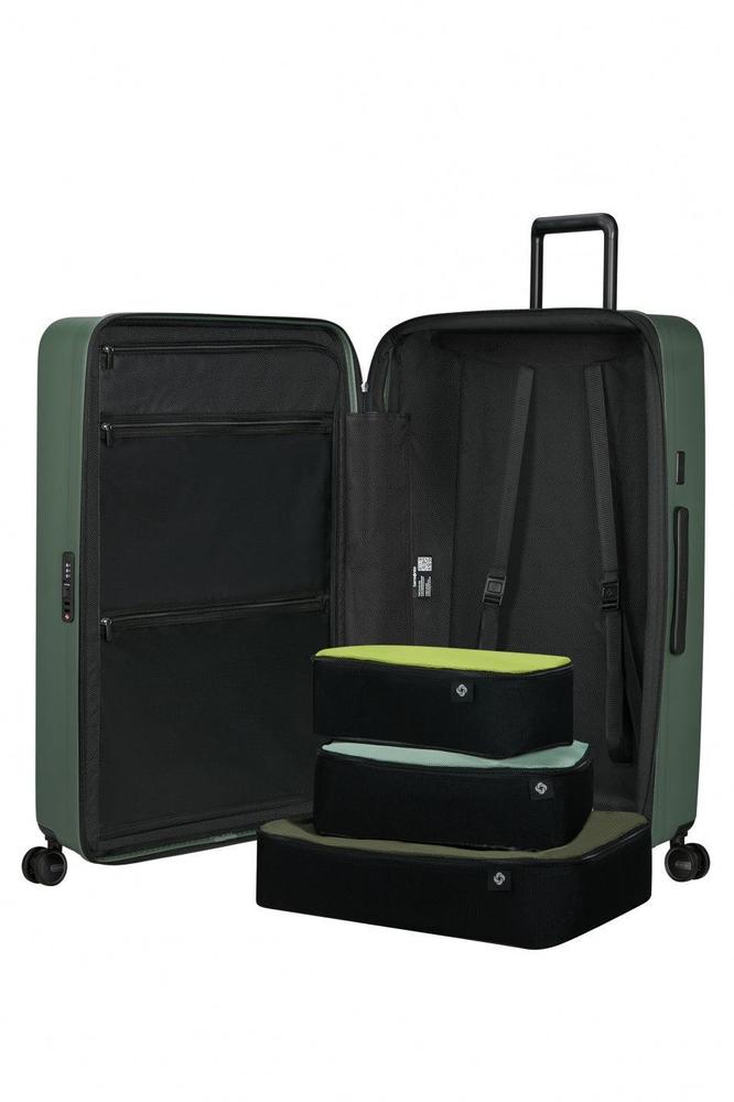 Samsonite RESTACKD utvidbar ekstra stor koffert 81 cm Sage-Harde kofferter-BagBrokers