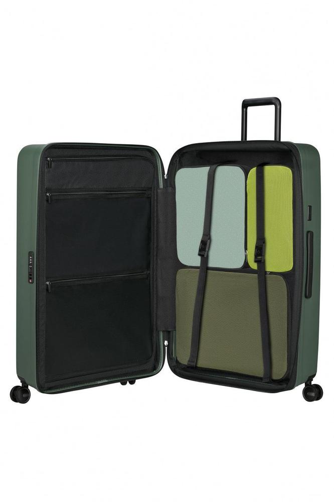 Samsonite RESTACKD utvidbar ekstra stor koffert 81 cm Sage-Harde kofferter-BagBrokers