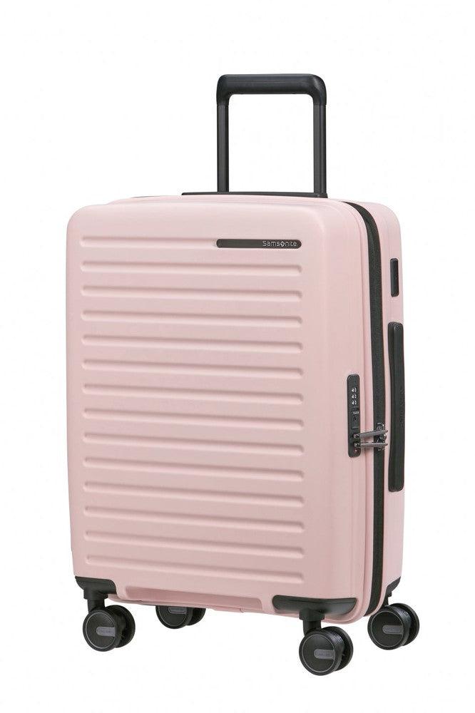 Samsonite RESTACKD utvidbar kabinkoffert 55 cm Rose-Harde kofferter-BagBrokers