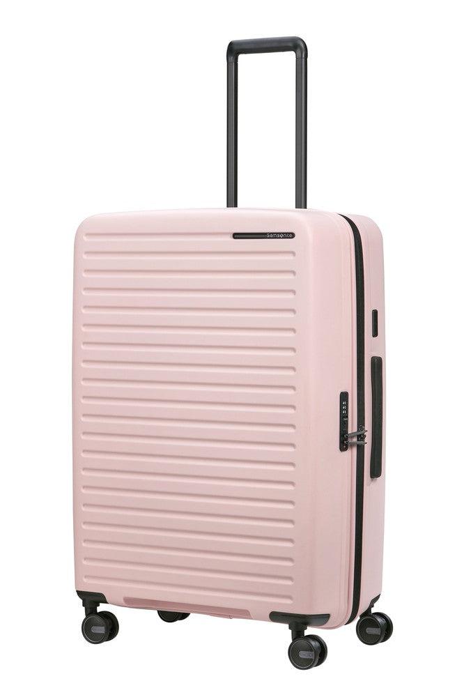 Samsonite RESTACKD utvidbar stor koffert 75 cm Rose-Harde kofferter-BagBrokers