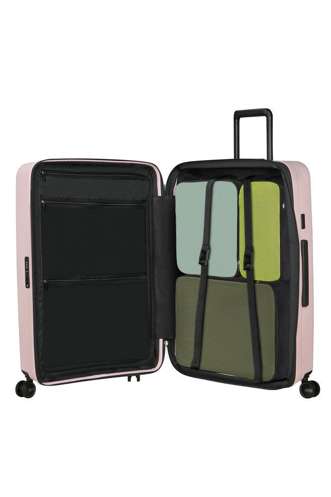 Samsonite RESTACKD utvidbar stor koffert 75 cm Rose-Harde kofferter-BagBrokers