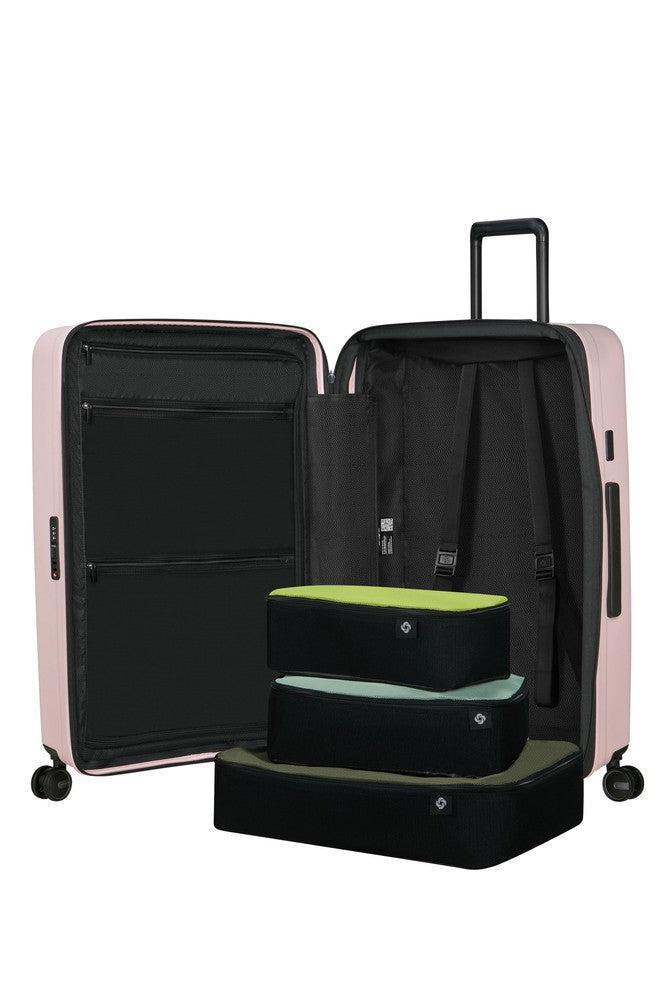 Samsonite RESTACKD utvidbar stor koffert 75 cm Rose-Harde kofferter-BagBrokers