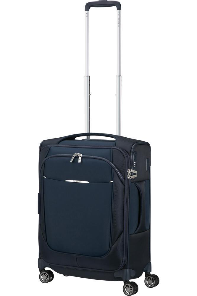 Samsonite Re-Lite myk Utvidbar kabinkoffert med 4 hjul 55 cm Midnattsblå-Myke kofferter-BagBrokers