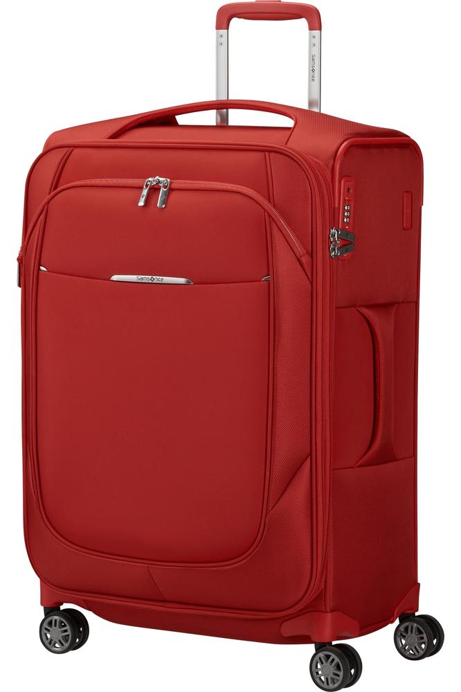 Samsonite Re-Lite myk Utvidbar koffert med 4 hjul 67 cm Valmuerød-Myke kofferter-BagBrokers