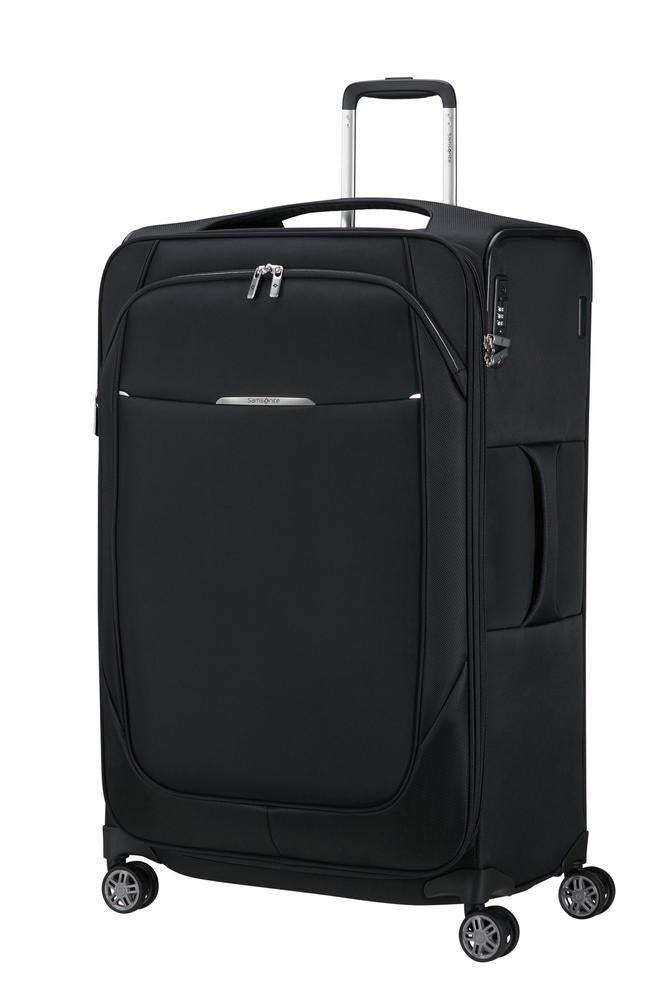 Samsonite Re-Lite myk Utvidbar koffert med 4 hjul 78 cm Svart-Myke kofferter-BagBrokers
