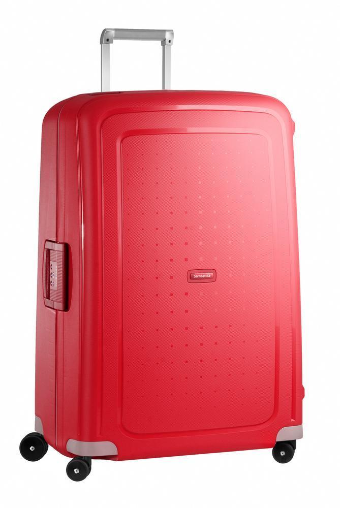 Samsonite S'Cure hard ekstra stor koffert 81 cm/138L Crimson Red-Harde kofferter-BagBrokers