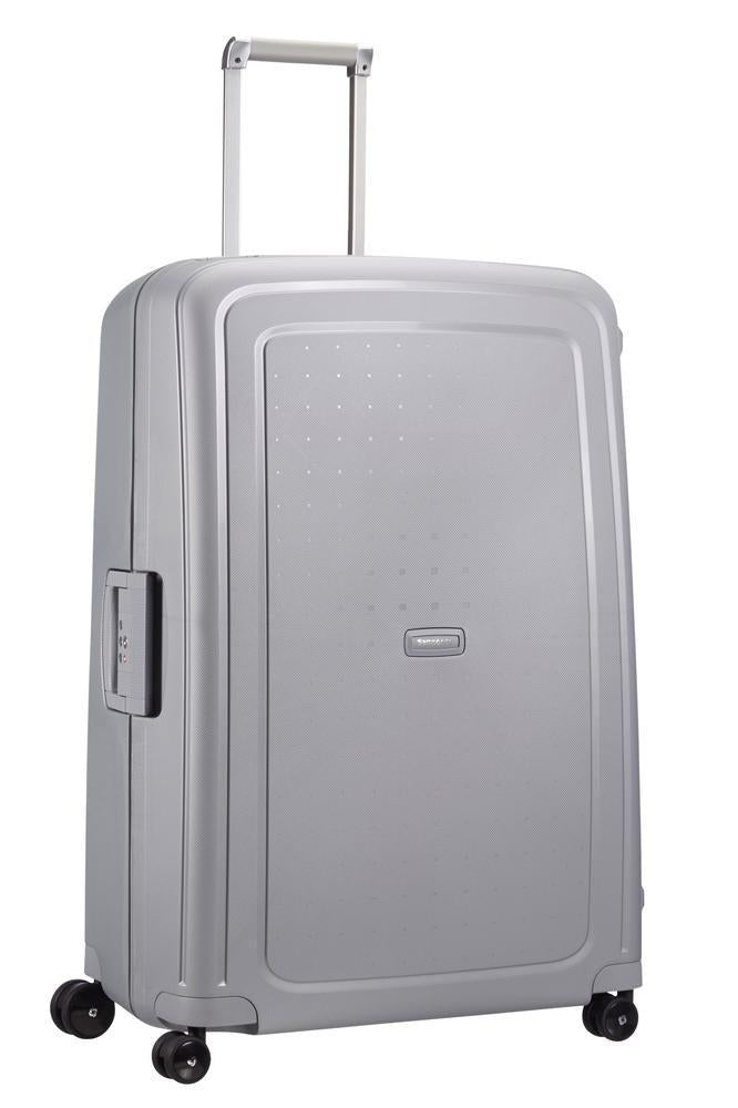 Samsonite S'Cure hard ekstra stor koffert 81 cm/138L Sølv-Harde kofferter-BagBrokers
