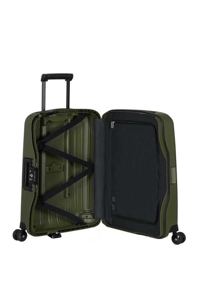Samsonite S'Cure hard kabin koffert 55 cm/34L Olive-Harde kofferter-BagBrokers