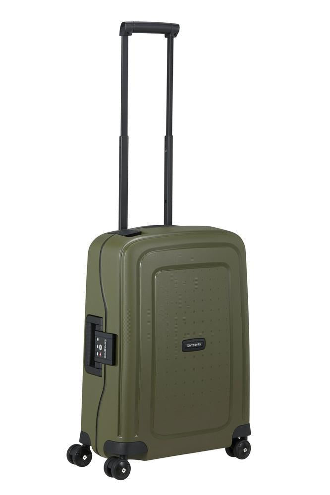 Samsonite S'Cure hard kabin koffert 55 cm/34L Olive-Harde kofferter-BagBrokers