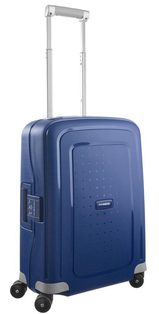 Samsonite S'Cure, hard lett kabin koffert 55 cm/34L Mørke Blå-Harde kofferter-BagBrokers