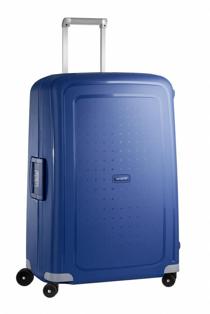 Samsonite S'Cure, hard lett stor koffert 75 cm/102L Mørke Blå-Harde kofferter-BagBrokers