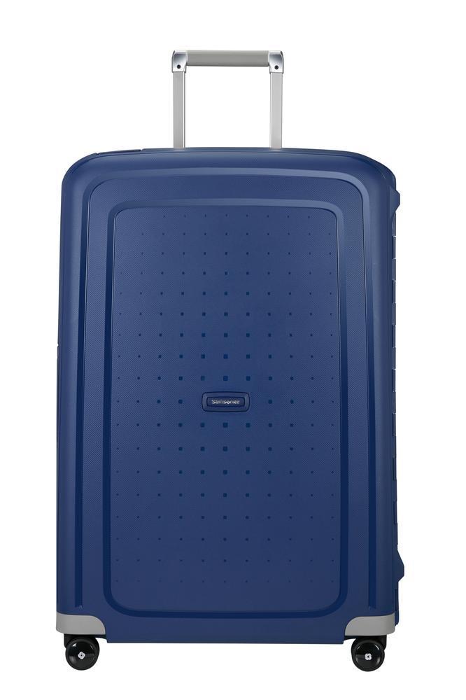 Samsonite S'Cure, hard lett stor koffert 75 cm/102L Mørke Blå-Harde kofferter-BagBrokers