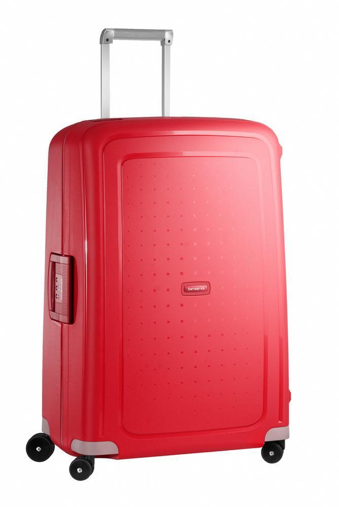 Samsonite S'Cure hard lett stor koffert L 75 cm/102L Crimson Red-Harde kofferter-BagBrokers