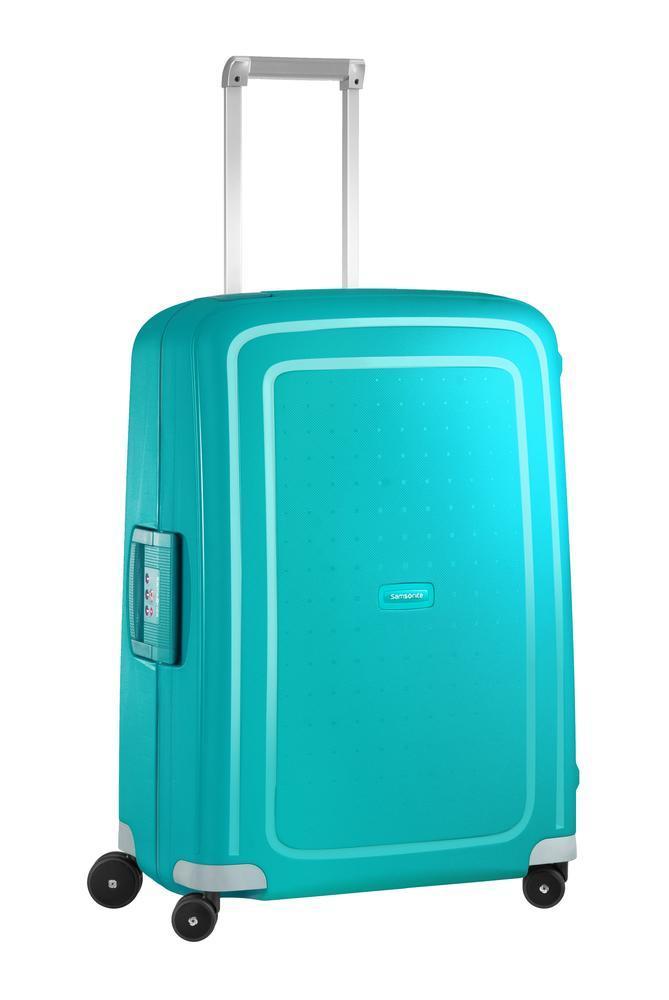 Samsonite S'Cure hard medium koffert 69 cm/79L Aqua Blue-Harde kofferter-BagBrokers