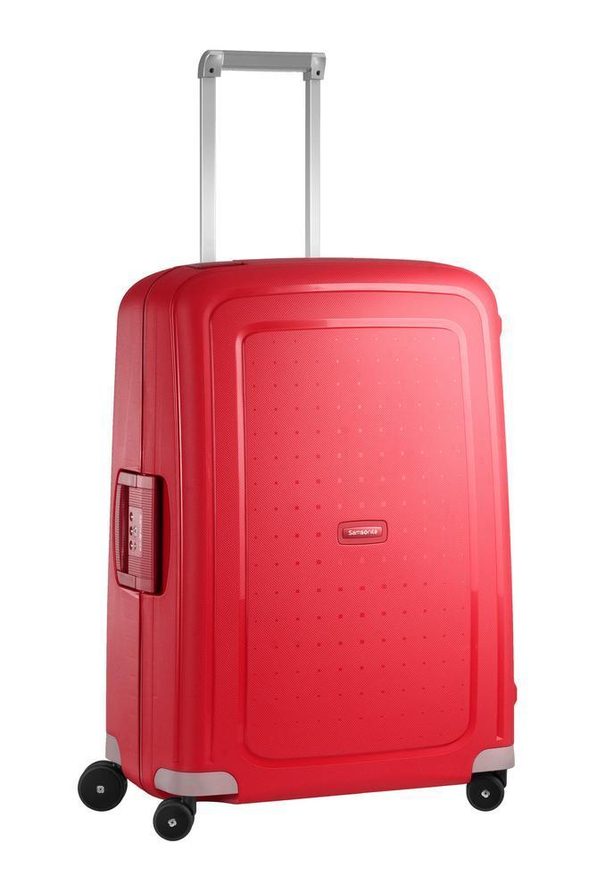 Samsonite S'Cure hard medium koffert 69 cm/79L Crimson Red-Harde kofferter-BagBrokers