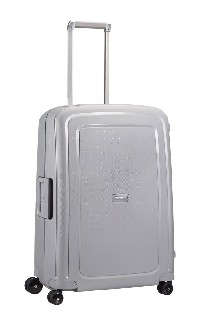 Samsonite S'Cure hard medium koffert 69 cm/79L Sølv-Harde kofferter-BagBrokers