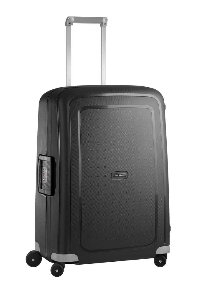 Samsonite S'Cure hard medium koffert 69 cm/79L Svart-Harde kofferter-BagBrokers