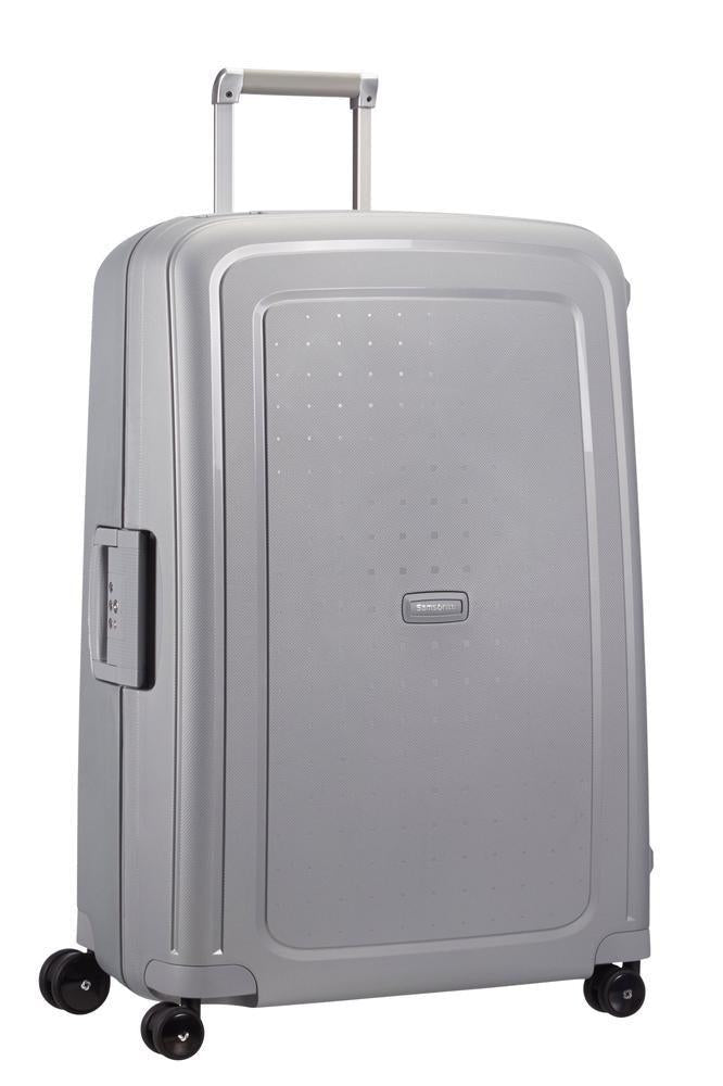 Samsonite S'Cure hard stor koffert 75 cm/102L Sølv-Harde kofferter-BagBrokers