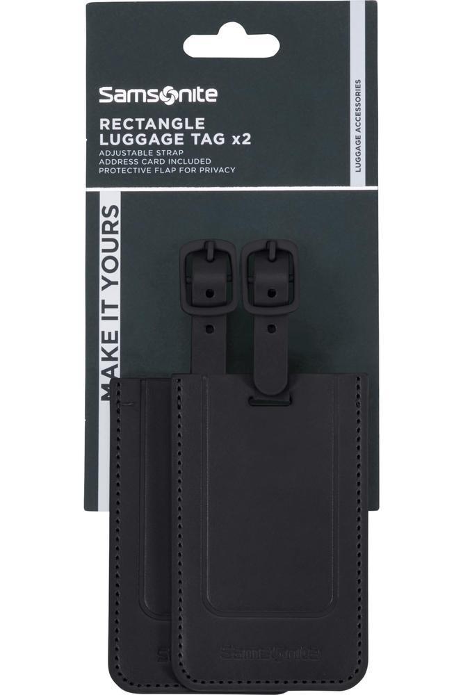 Samsonite Ta Revolution Bagasjemerke x 2 Svart-Bagasjetag-BagBrokers